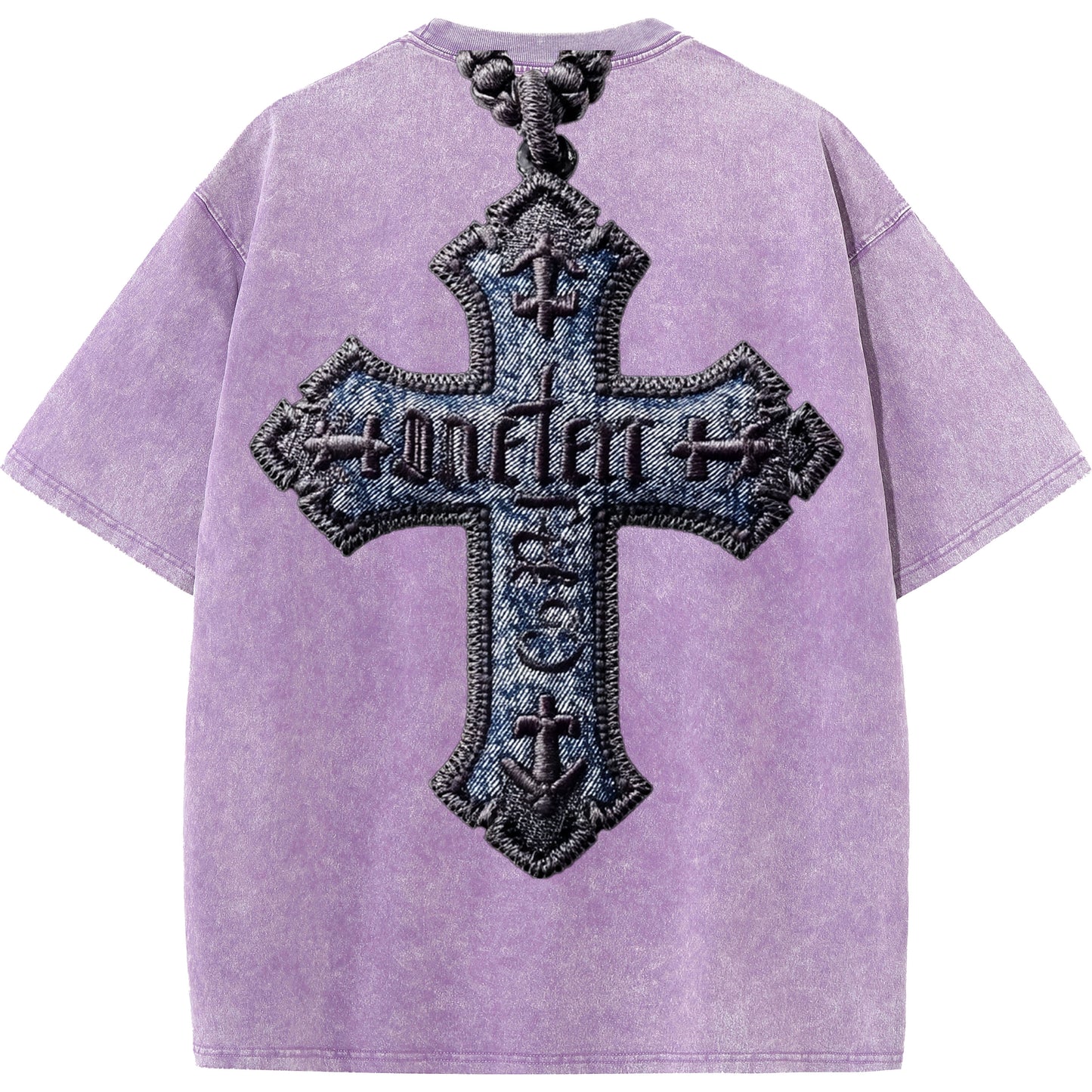 "Gospel Cross – Oversized Washed Tee"