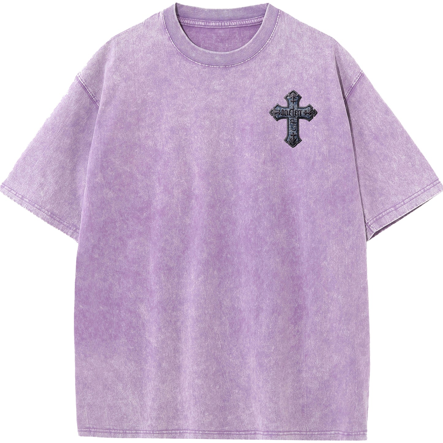 "Gospel Cross – Oversized Washed Tee"