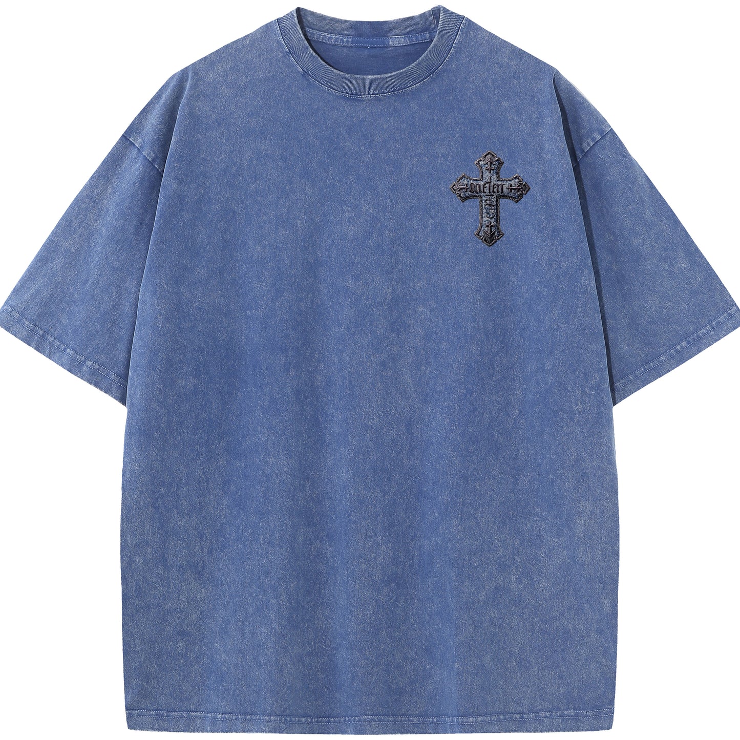 "Gospel Cross – Oversized Washed Tee"