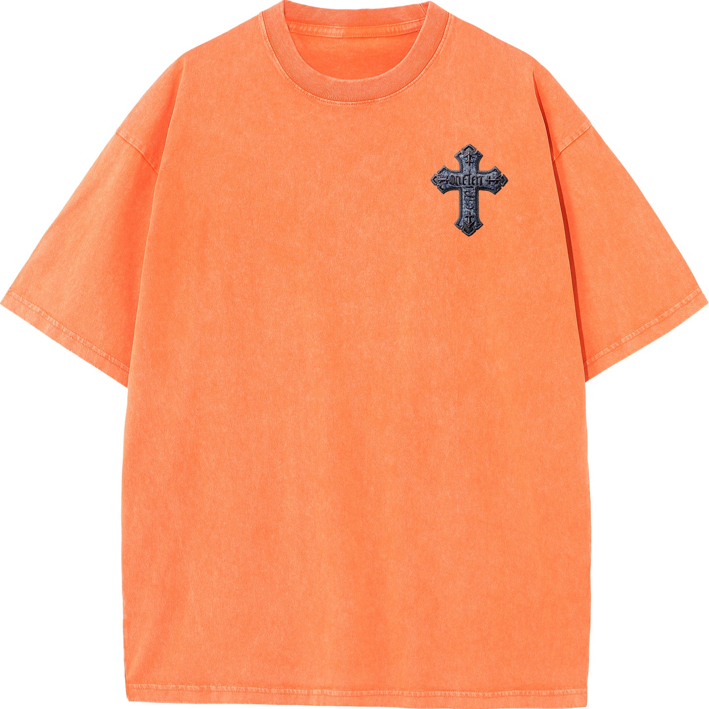 "Gospel Cross – Oversized Washed Tee"