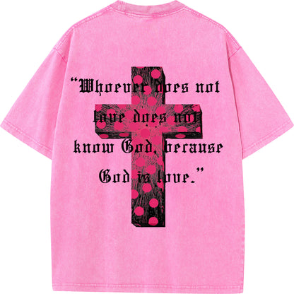 ✨ Love & Faith Statement Cross T-Shirt - Bold Inspiration for Every Day ✨