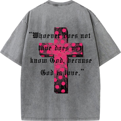 ✨ Love & Faith Statement Cross T-Shirt - Bold Inspiration for Every Day ✨