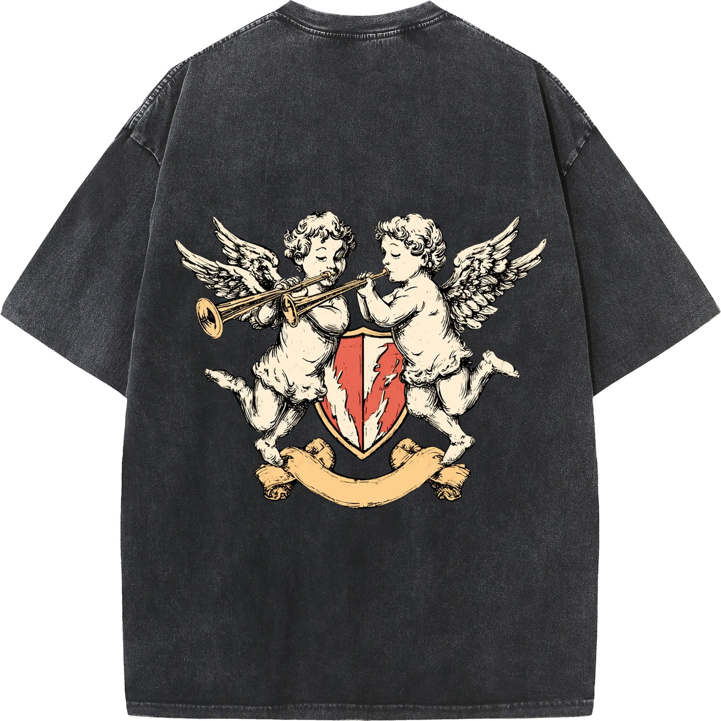 🎺 Angelic Harmony Faith T-Shirt - Cherubs & Scripture 🎺