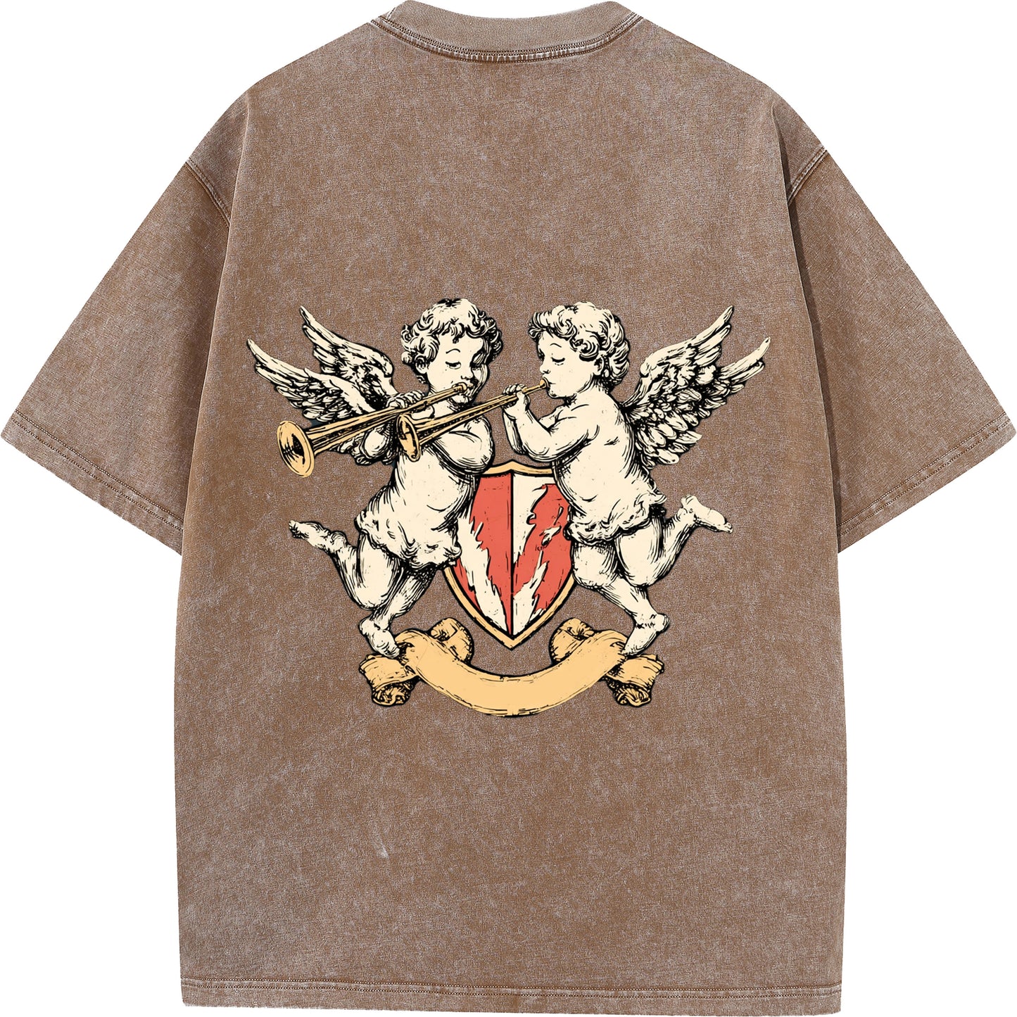 🎺 Angelic Harmony Faith T-Shirt - Cherubs & Scripture 🎺