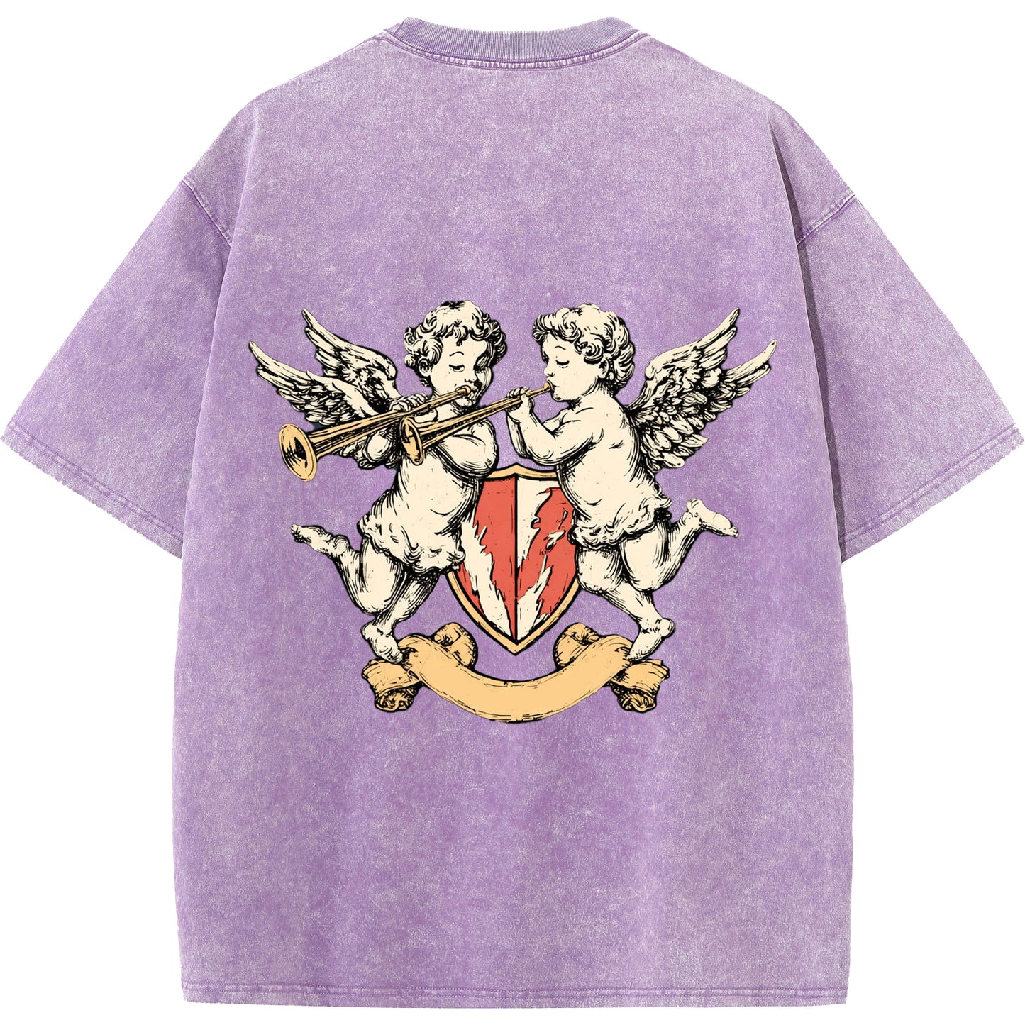 🎺 Angelic Harmony Faith T-Shirt - Cherubs & Scripture 🎺