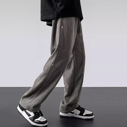 American Retro Trendy Corduroy Rivet Pants