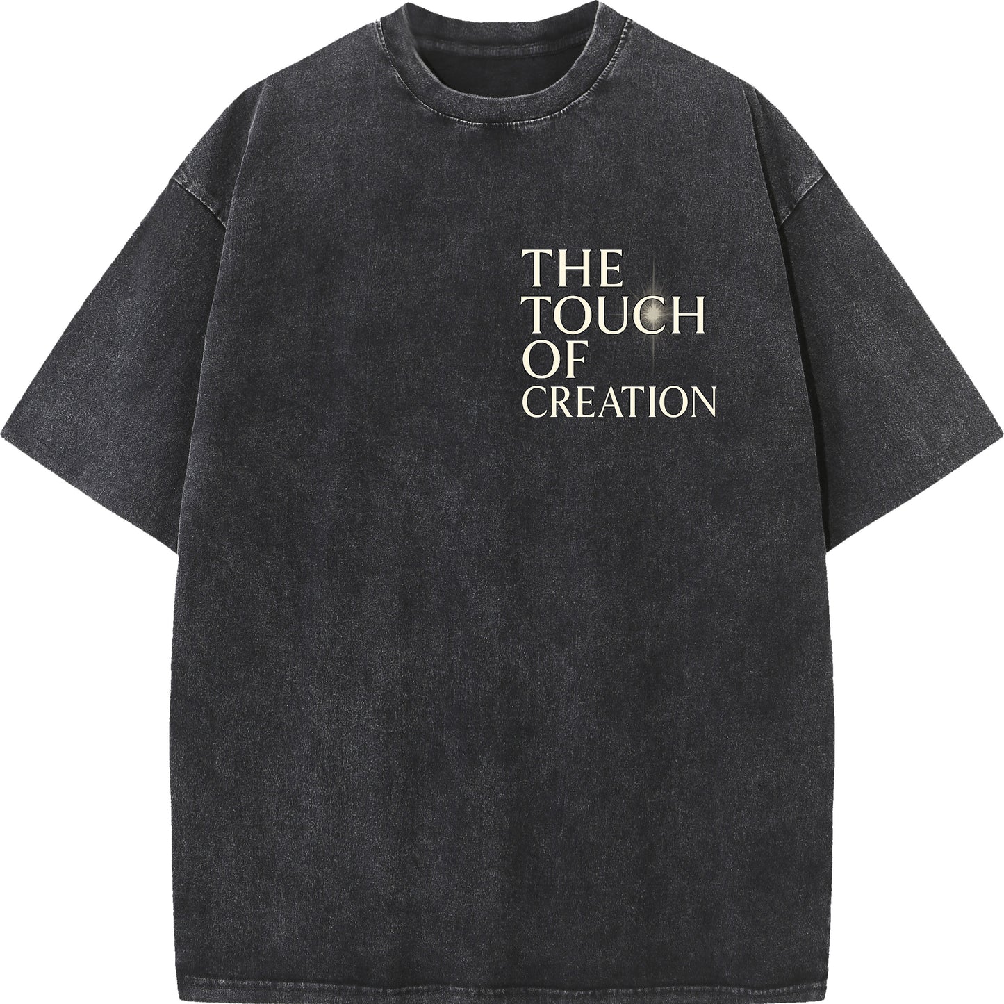 "The Touch of Creation – Vintage Oversized Tee"