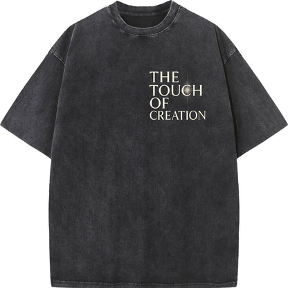 "The Touch of Creation – Vintage Oversized Tee"