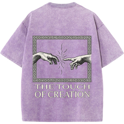 "The Touch of Creation – Vintage Oversized Tee"