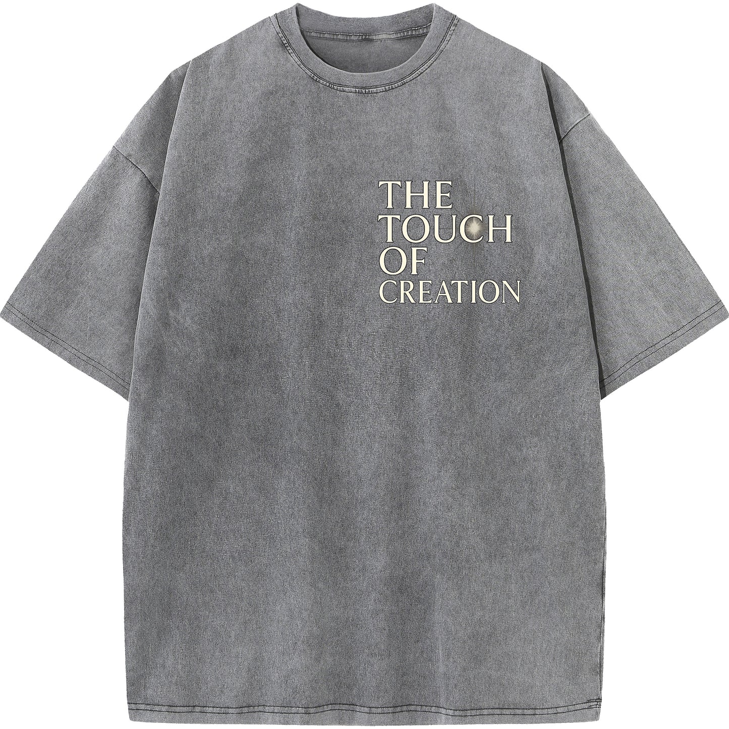 "The Touch of Creation – Vintage Oversized Tee"