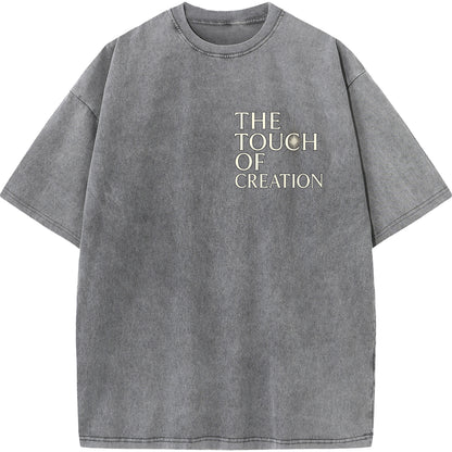 "The Touch of Creation – Vintage Oversized Tee"