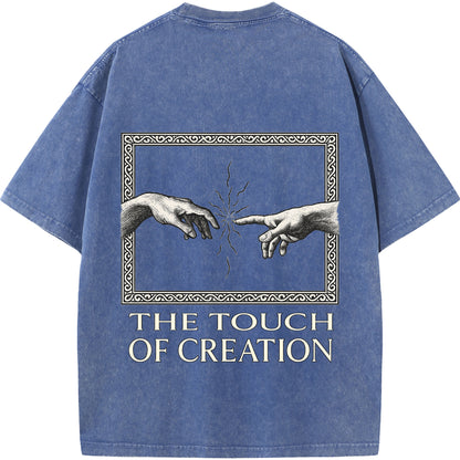 "The Touch of Creation – Vintage Oversized Tee"