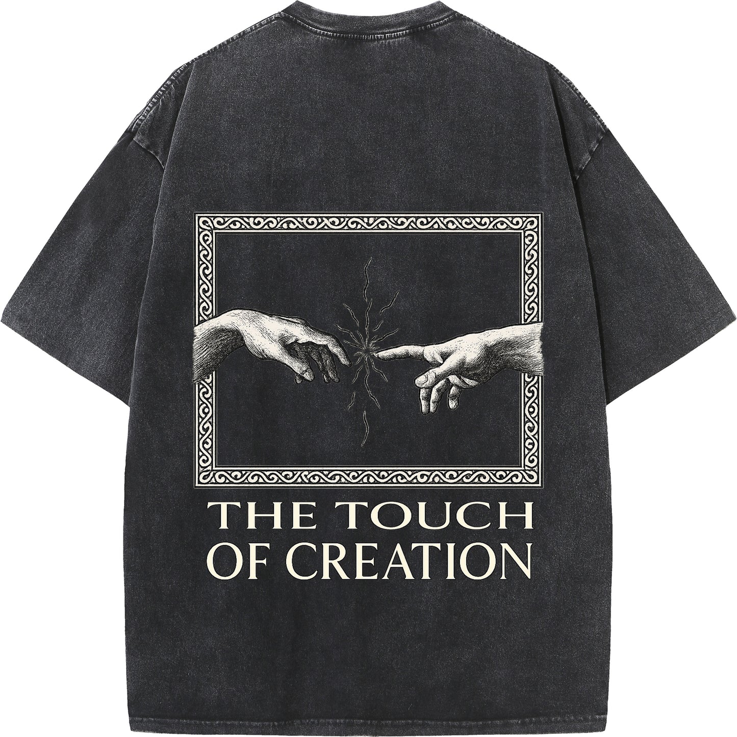 "The Touch of Creation – Vintage Oversized Tee"