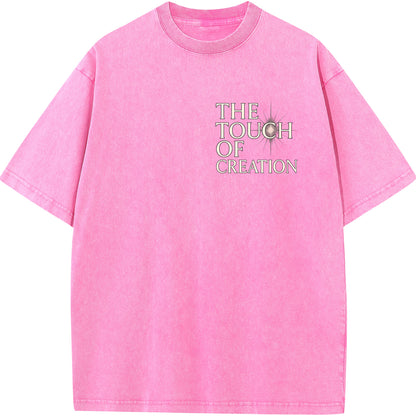 "The Touch of Creation – Vintage Oversized Tee"