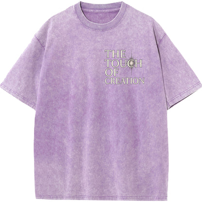 "The Touch of Creation – Vintage Oversized Tee"