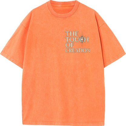 "The Touch of Creation – Vintage Oversized Tee"