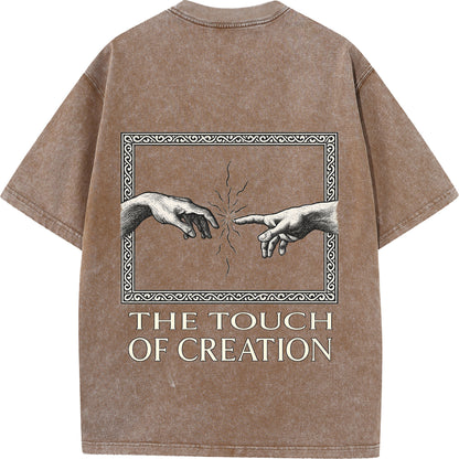 "The Touch of Creation – Vintage Oversized Tee"