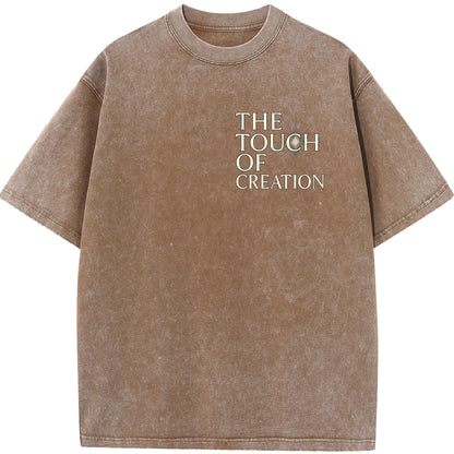 "The Touch of Creation – Vintage Oversized Tee"