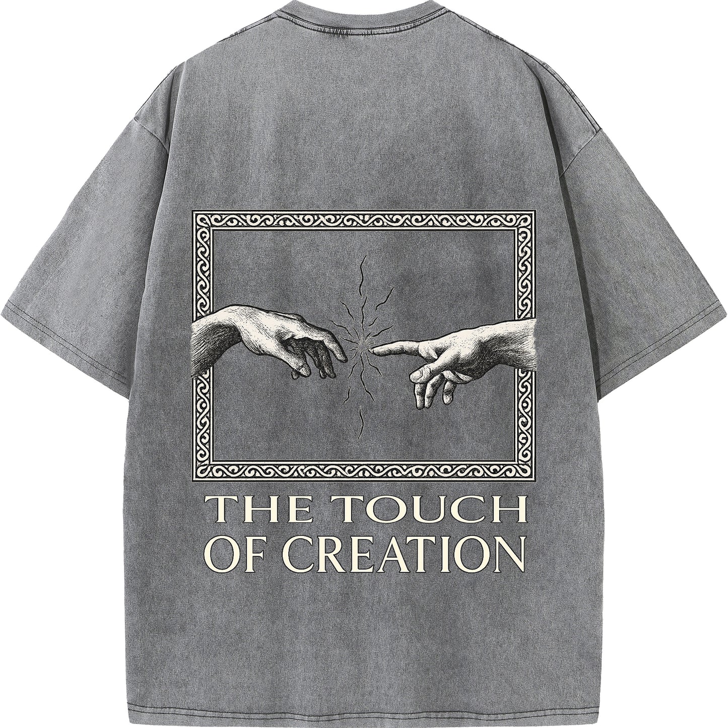 "The Touch of Creation – Vintage Oversized Tee"
