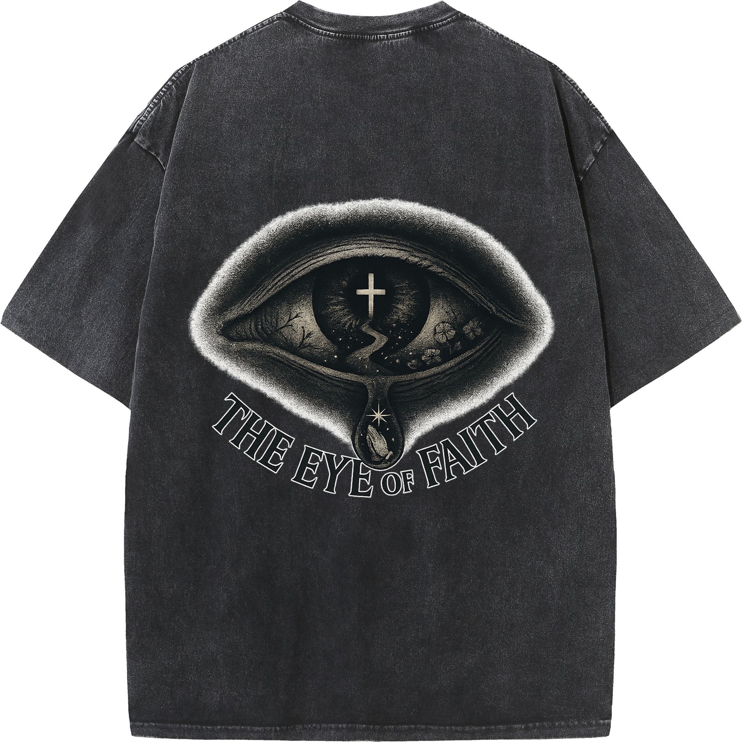"The Eye of Faith – Oversized Washed Tee"