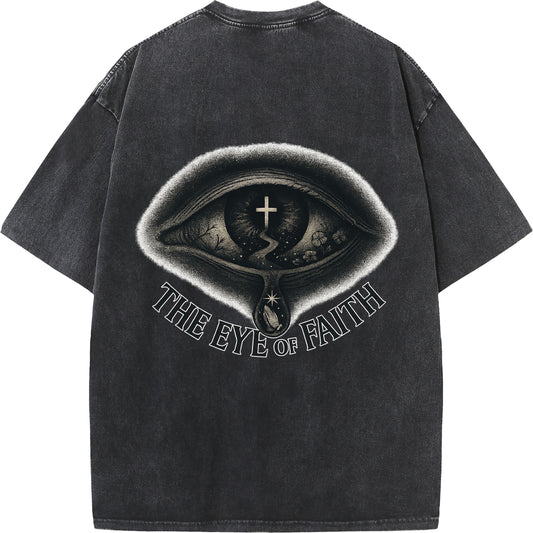 "The Eye of Faith – Oversized Washed Tee"