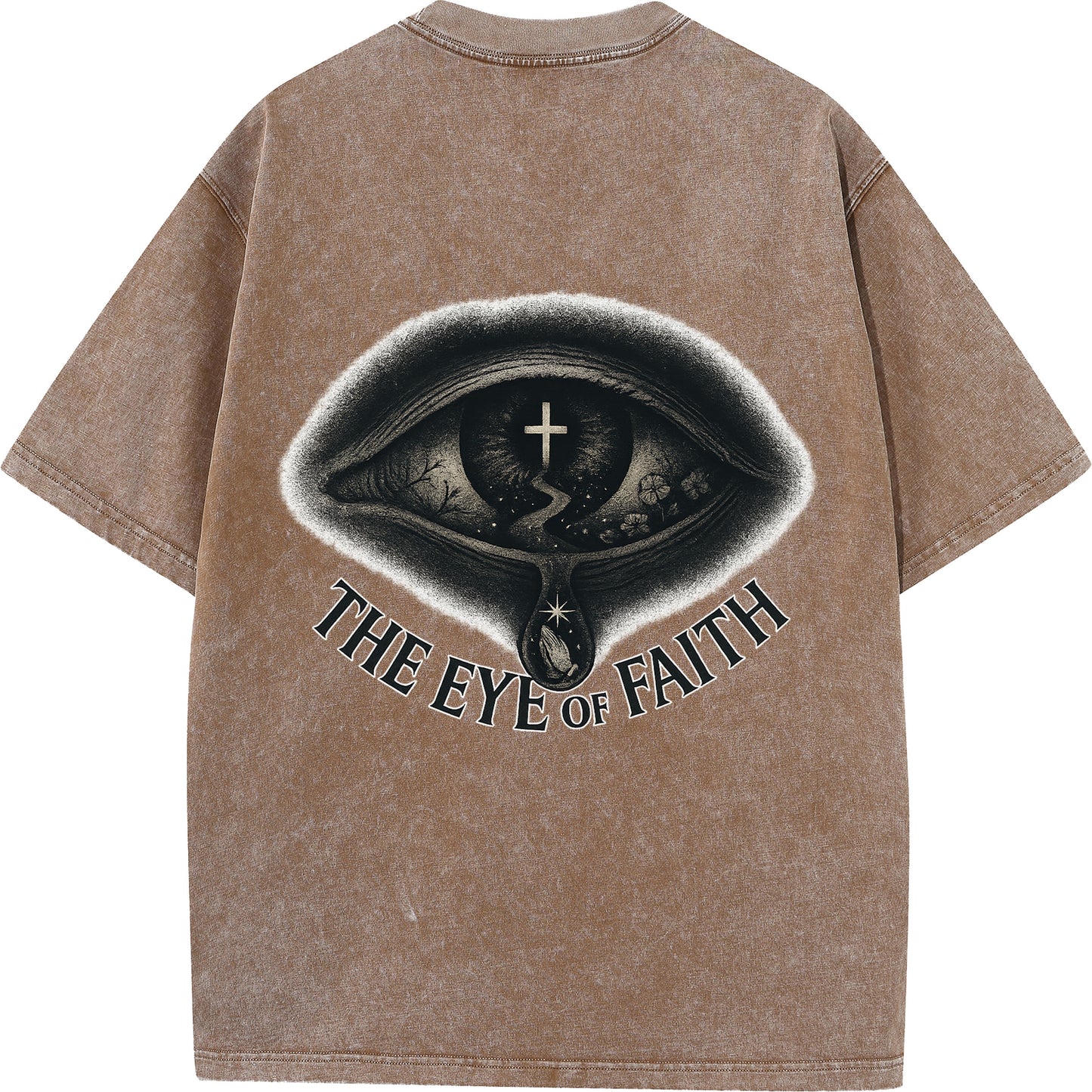 "The Eye of Faith – Oversized Washed Tee"