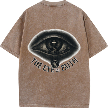 "The Eye of Faith – Oversized Washed Tee"