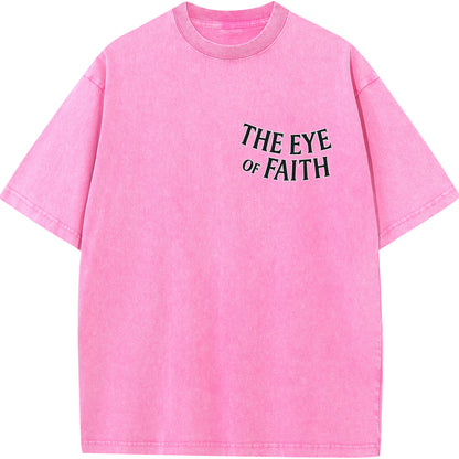 "The Eye of Faith – Oversized Washed Tee"