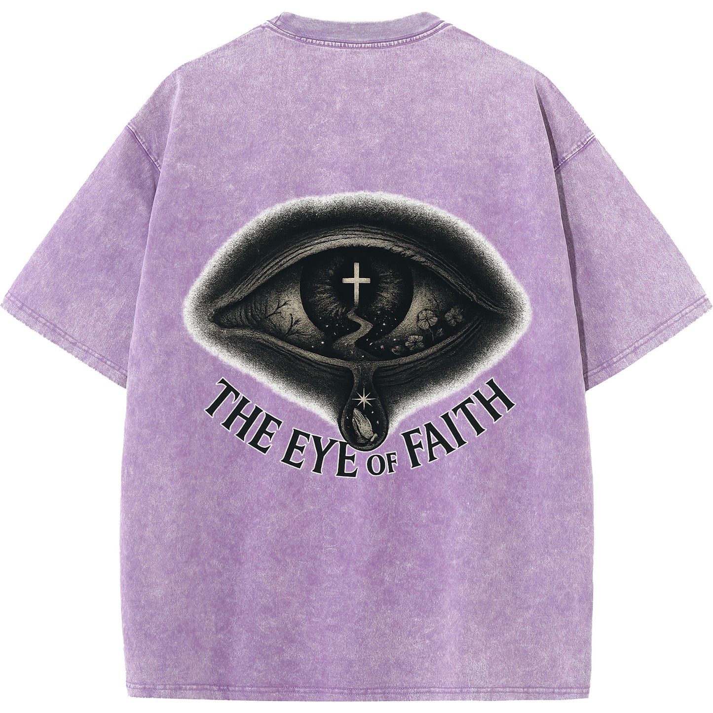 "The Eye of Faith – Oversized Washed Tee"