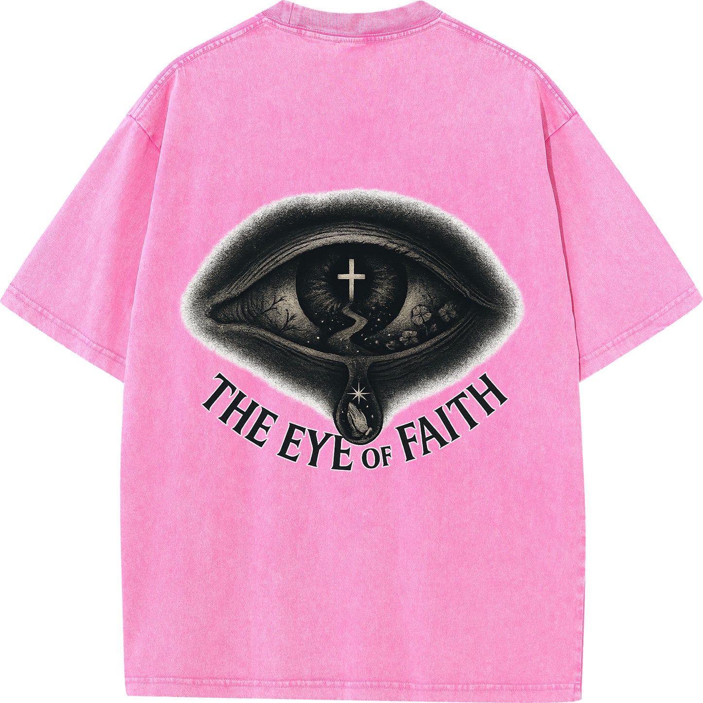 "The Eye of Faith – Oversized Washed Tee"