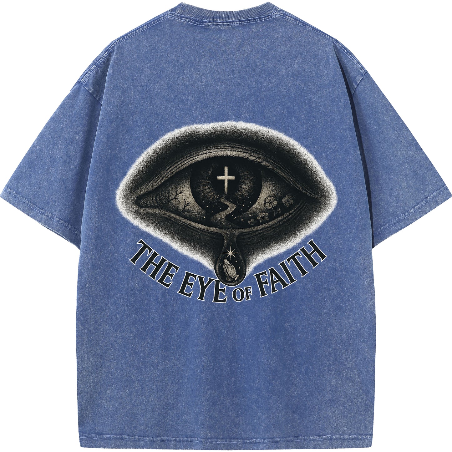 "The Eye of Faith – Oversized Washed Tee"
