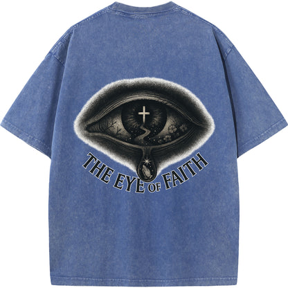 "The Eye of Faith – Oversized Washed Tee"