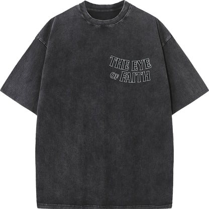 "The Eye of Faith – Oversized Washed Tee"