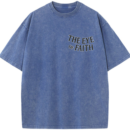 "The Eye of Faith – Oversized Washed Tee"