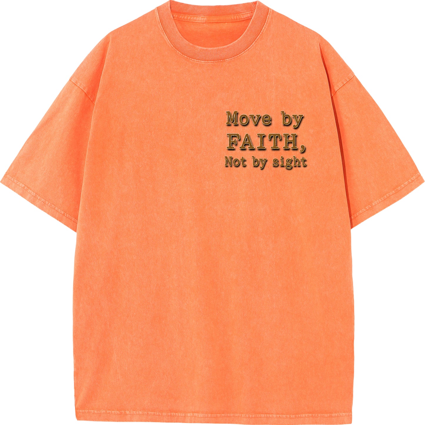 "Move by Faith – Washed Oversized Tee"
