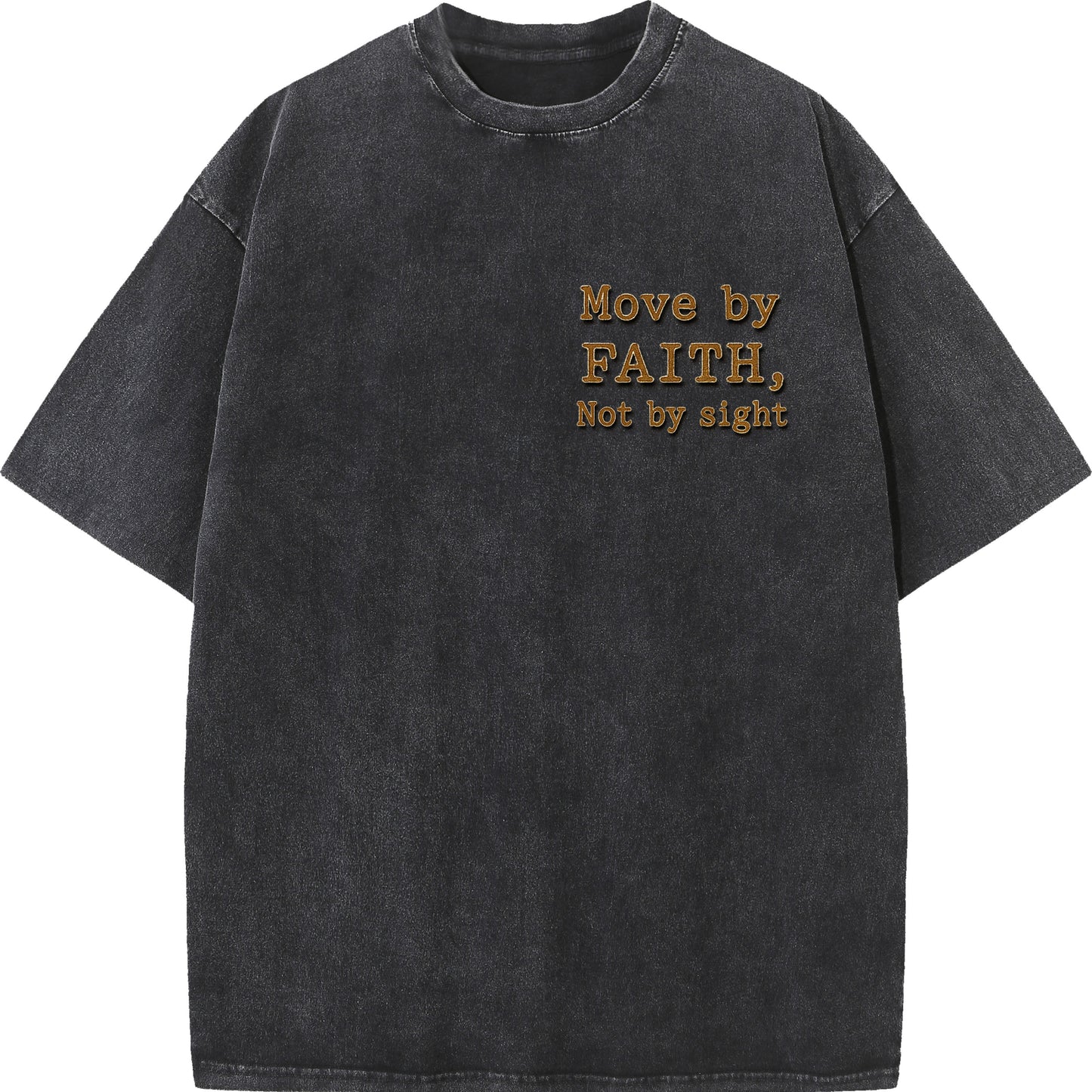 "Move by Faith – Washed Oversized Tee"