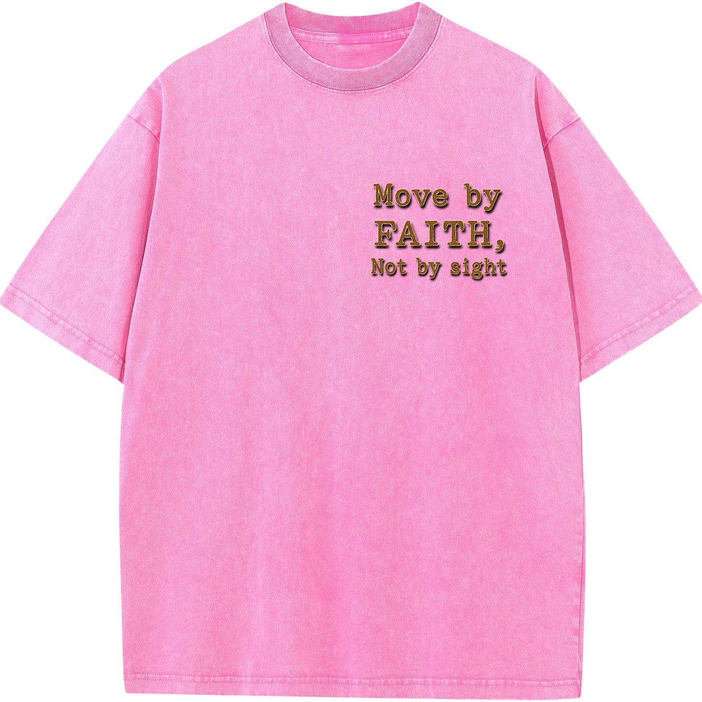 "Move by Faith – Washed Oversized Tee"