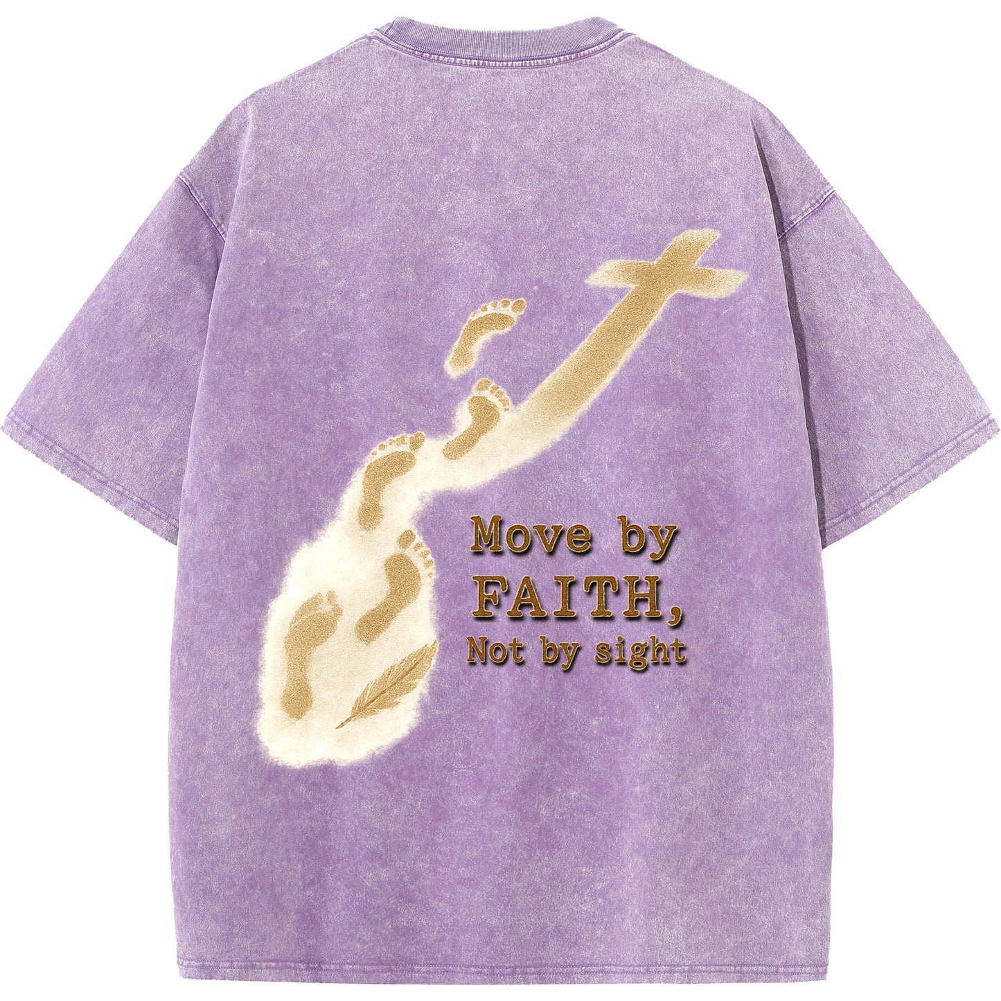 "Move by Faith – Washed Oversized Tee"
