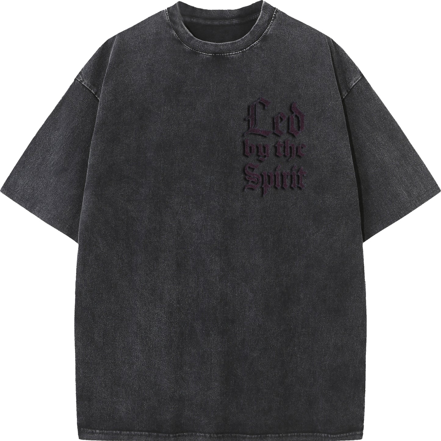 Vintage "Led by the Spirit" Jesus Graphic Oversized T-Shirt
