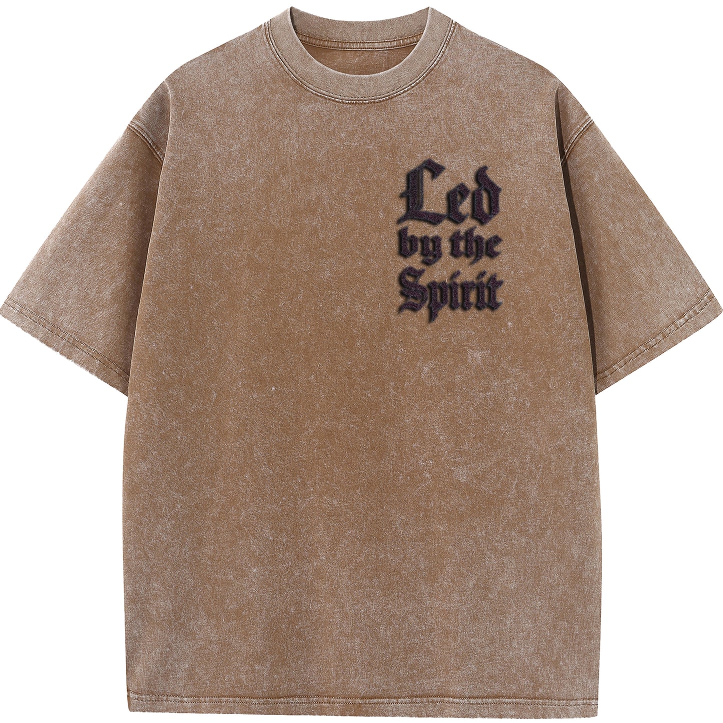 Vintage "Led by the Spirit" Jesus Graphic Oversized T-Shirt