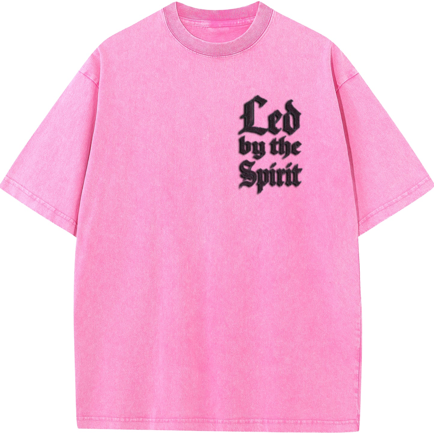 Vintage "Led by the Spirit" Jesus Graphic Oversized T-Shirt