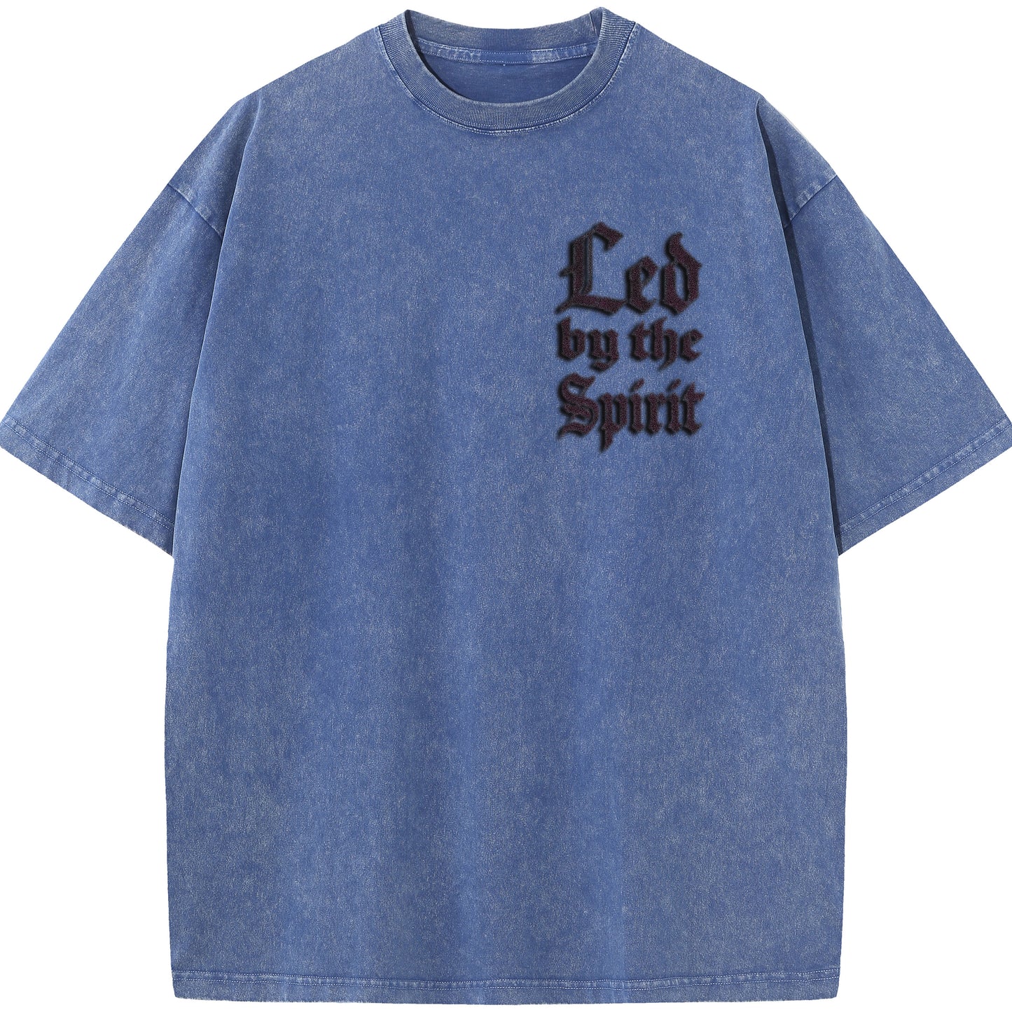 Vintage "Led by the Spirit" Jesus Graphic Oversized T-Shirt