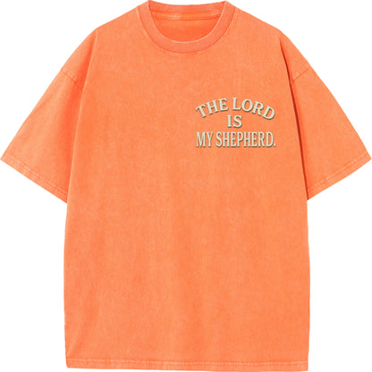"The Lord Is My Shepherd" Vintage Psalm 23 Christian Tee