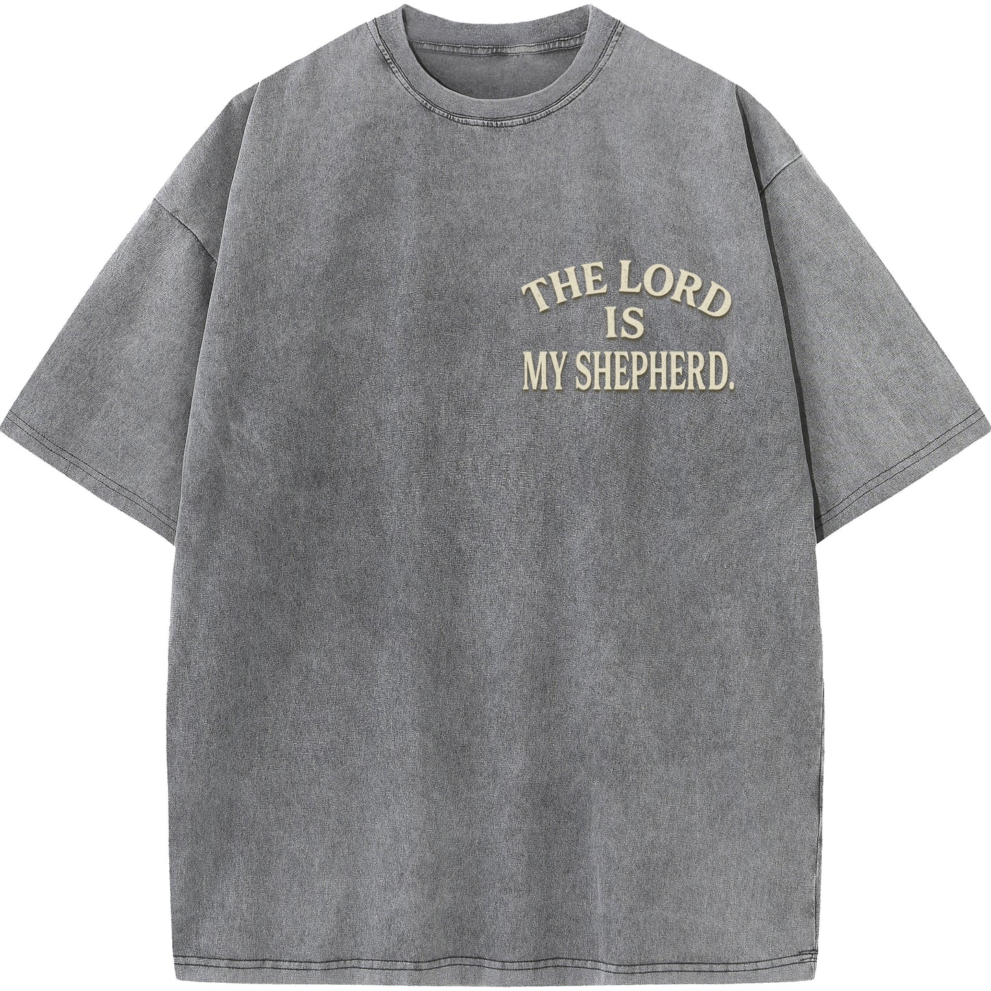 "The Lord Is My Shepherd" Vintage Psalm 23 Christian Tee