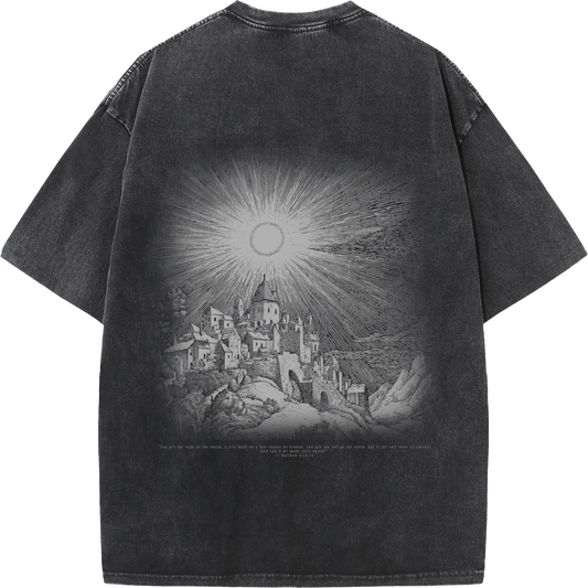 🌞 Enchanted Sunlit Village Tee - Illuminate Your Style 🌞