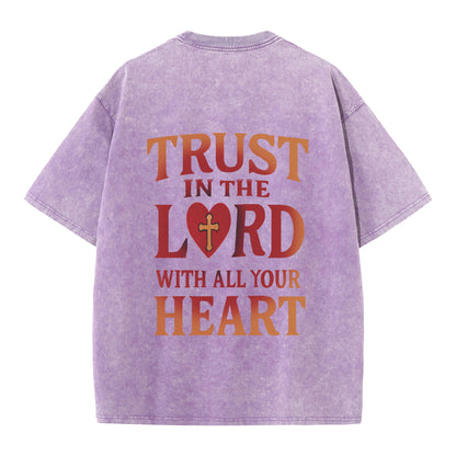 ✨ Trust in the Lord Heartfelt T-Shirt - Wear Your Faith Boldly ✨