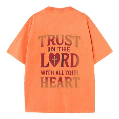 ✨ Trust in the Lord Heartfelt T-Shirt - Wear Your Faith Boldly ✨