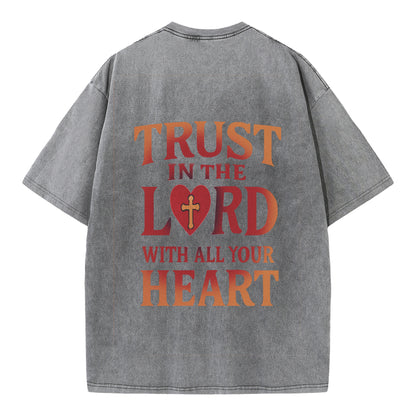 ✨ Trust in the Lord Heartfelt T-Shirt - Wear Your Faith Boldly ✨