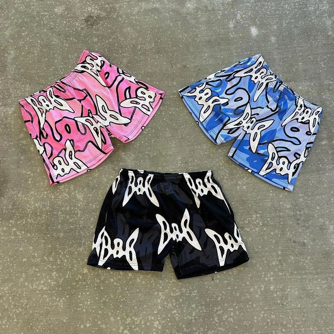 Blavra Street 888 Camouflage Mesh Shorts - Blavra