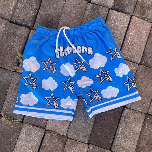 Blavra Retro Street Fashion Hip Hop Mesh Shorts - Blavra